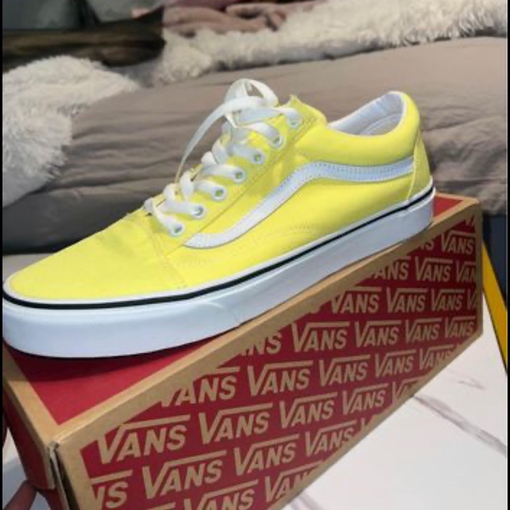 Brand new neon yellow vans